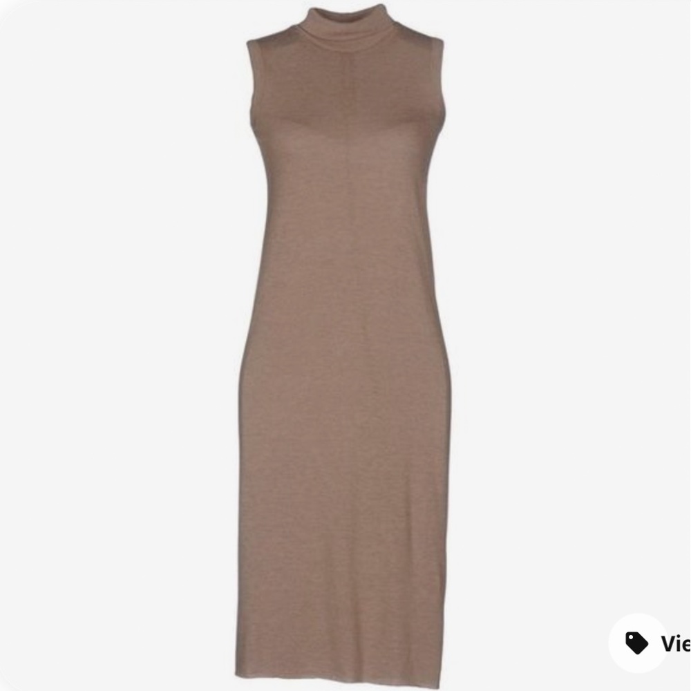 RICK OWENS | Lilies Jersey Sleeveless Turtleneck Dress